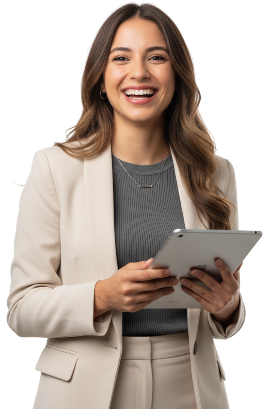 Chica con tablet